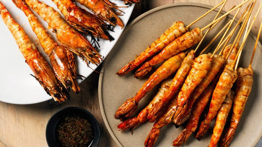How to grill Skull Island Tiger Prawns